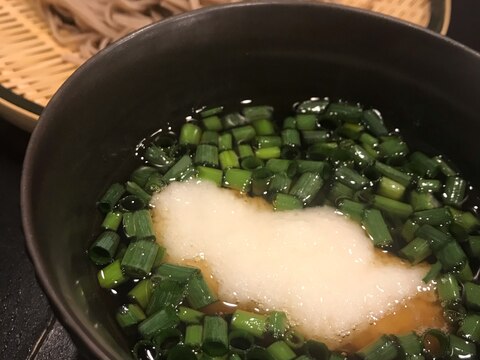 ネギたっぷり！とろろ蕎麦